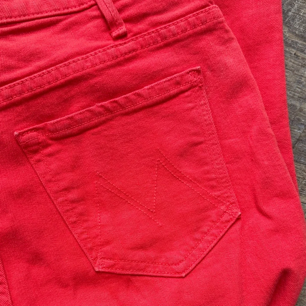 MOTHER  Red Women Jeans - Picture 6 of 8